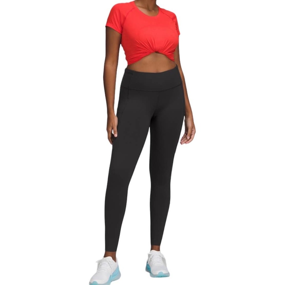 Lululemon Fast & Free High Rise Tight 28” Black Size 12
